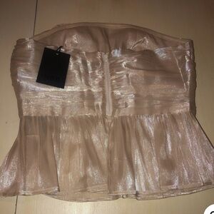 Camden Strapless Top in Champagne
NBD Elegant Cream Strapless Top